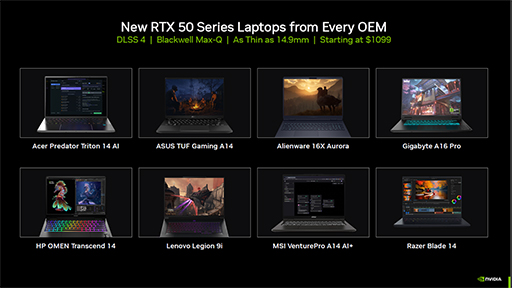 画像ギャラリー No.003のサムネイル画像 / NVIDIAがGeForce RTX 5060搭載ゲームノートPCを紹介。DLSS 4の新たな対応タイトルも公開