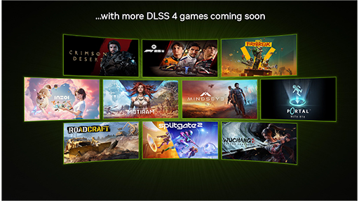 画像ギャラリー No.008のサムネイル画像 / NVIDIAがGeForce RTX 5060搭載ゲームノートPCを紹介。DLSS 4の新たな対応タイトルも公開