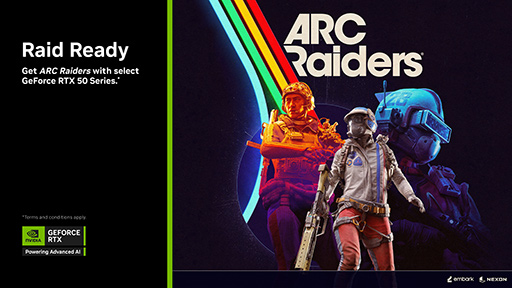 画像ギャラリー No.002のサムネイル画像 / GeForce RTX 50を買うと「ARC Raiders」デラックス版がもらえるキャンペーンがスタート