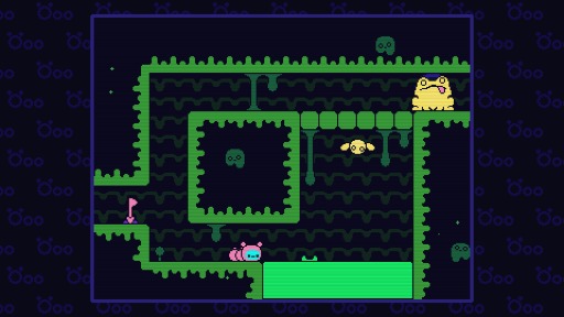 画像ギャラリー No.007のサムネイル画像 / 爆弾いもむしの2Dパズルアクション「Öoo」,8月8日リリース。自身の身体を設置して,爆発させたときの爆風を利用して先に進む