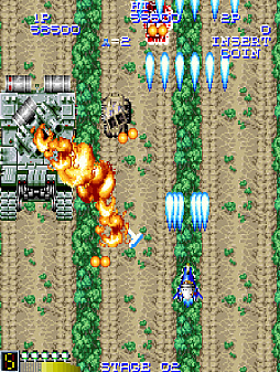 画像ギャラリー No.002のサムネイル画像 / 時間経過とともに自機がパワーアップしていくSTG。「アーケードアーカイブス ファイナルスターフォース」,1月23日配信