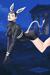 画像ギャラリー No.009のサムネイル画像 / オリジナルカードを創出するAIカネコが見どころのローグライク「神魔狩りのツクヨミ」,正式サービスをスタート