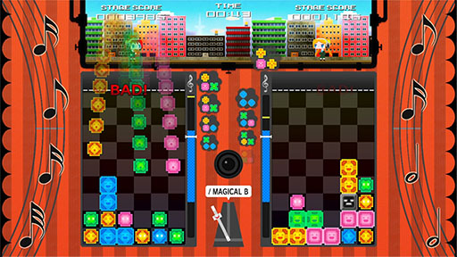 画像ギャラリー No.002のサムネイル画像 / 落ち物パズルゲームとリズムゲームを組み合わせた「マジカルビート」,Steam版を本日発売。リズムに合わせてビートンを落としていこう