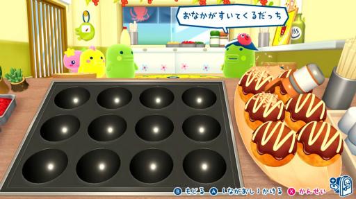 画像ギャラリー No.004のサムネイル画像 / 「たまごっちのプチプチおみせっち おまちど〜さま!」に「たこやきやさん」無料アップデートが登場。本日配信開始