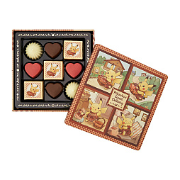 画像ギャラリー No.002のサムネイル画像 / ピカチュウとおばあさんが営む,小さなチョコレート屋さんをテーマにしたグッズが登場。心温まるアートストーリーも公開