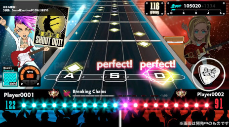 画像ギャラリー No.002のサムネイル画像 / エレキギターにフォーカスした対戦型音楽ゲーム「Heavenly Guitars」,PC版を5月にリリース。1対1のオンライン対戦を楽しめる