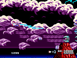 画像ギャラリー No.002のサムネイル画像 / 戦闘機状態とロボット状態を切り替えて戦うSTG。「アーケードアーカイブス 戦え!ビッグファイター」,Switch版を4月17日より配信