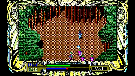 画像ギャラリー No.004のサムネイル画像 / 「EGGコンソール ルーンワース 黒衣の貴公子 PC-9801」本日配信。発動までに詠唱時間のかかる呪文システムが特徴のアクションRPG