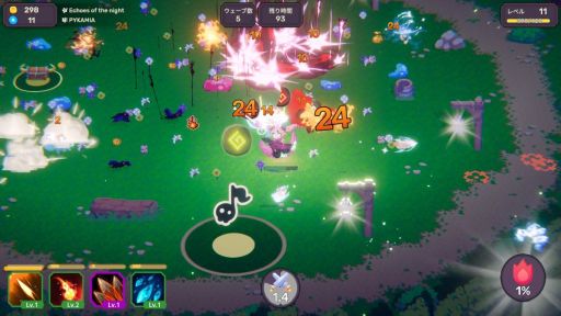 画像ギャラリー No.002のサムネイル画像 / 音楽に合わせて敵を攻撃! リズムゲーム×ローグライク×サバイバーアクション「リズムウィッチ ビートオブデス」,Steamで配信開始