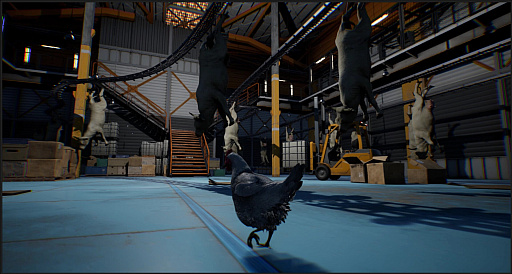 画像ギャラリー No.005のサムネイル画像 / 主人公はニワトリ! 血みどろの屠殺場から脱出を図る「Saborus」は一風変わったホラーゲーム