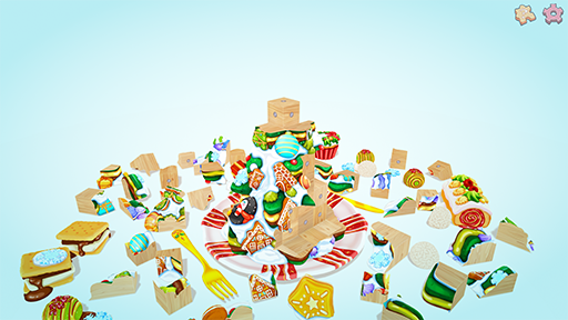 画像ギャラリー No.010のサムネイル画像 / 思わずお腹が減ってくるお料理ブロックパズル「UMAMI」,2025年後半にリリース。つられてやってきた動物を撫でられる