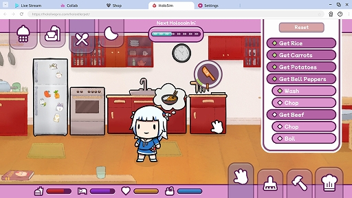 画像ギャラリー No.004のサムネイル画像 / ホロメンの世話をしながら影響力を高める放置系ゲーム「Holoidle」,Steamで6月6日にリリース