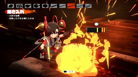 画像ギャラリー No.036のサムネイル画像 / 全10工程からなる超本格的な作刀を楽しめる。「トワと神樹の祈り子たち」,拠点キャラクターや刀鍛冶システムなど,多数の新情報を公開