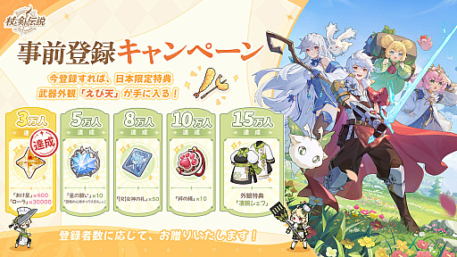 画像ギャラリー No.002のサムネイル画像 / 放置系RPG「杖と剣の伝説」のリリース日が7月15日に決定。公式Xアカウントではキャンペーン開催中