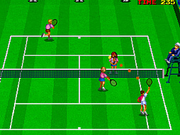 画像ギャラリー No.003のサムネイル画像 / 「アーケードアーカイブス スーパーワールドコート」,5月29日に配信。得意技の異なる個性豊かな選手を使ってテニスのトーナメントで優勝を目指す