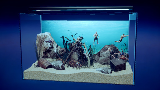 画像ギャラリー No.002のサムネイル画像 / 水槽でマッチョを飼う癒し系(?)ゲーム「マチョリウム -Muscle Aquarium Simulator-」Switch版を6月19日に発売