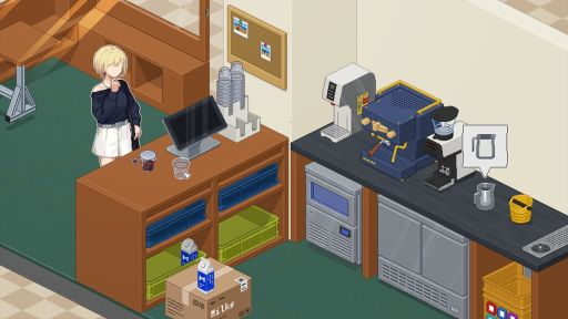 画像ギャラリー No.003のサムネイル画像 / 街角の小さなカフェを経営しながら,アパートで暮らしていくSLG「バリスタになろう!」,Steamストアページを公開