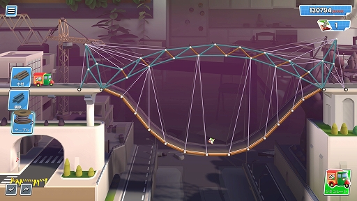 画像ギャラリー No.004のサムネイル画像 / 自由に橋を建築して車両を渡らせる物理演算パズル「Bridge Constructor Studio」,PC/コンシューマ/スマホ向けに7月18日リリース決定