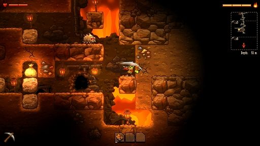 画像ギャラリー No.002のサムネイル画像 / 「SteamWorld Dig」,Steamで無料配布を実施中。採掘ロボットとなって鉱山の奥に潜む謎を解き明かすアクションADV