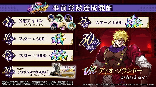 画像ギャラリー No.002のサムネイル画像 / 新作アプリ「ジョジョの奇妙な冒険 オラオラオーバードライブ」,事前登録を開始。URディオなどがもらえる事前登録キャンペーンを実施中