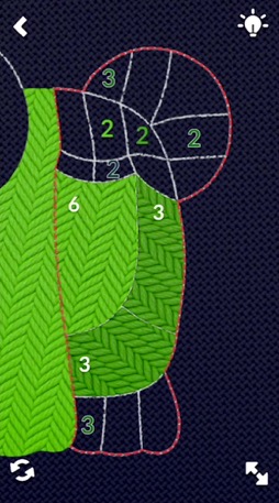 画像ギャラリー No.002のサムネイル画像 / 刺しゅうがテーマのパズルゲーム「stitch.」。簡単なようでけっこうムズい,500以上のフープにチャレンジ(今日から始めろApple Arcade #40)