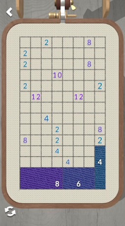 画像ギャラリー No.014のサムネイル画像 / 刺しゅうがテーマのパズルゲーム「stitch.」。簡単なようでけっこうムズい,500以上のフープにチャレンジ(今日から始めろApple Arcade #40)