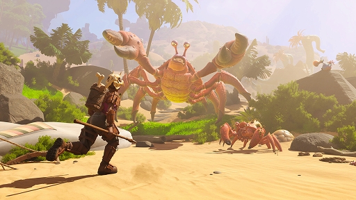 画像ギャラリー No.004のサムネイル画像 / 巨大な野生生物や原住民たちが暮らす神秘の島でサバイバル。「Under A Rock」,ゲームプレイを紹介する最新トレイラーを公開