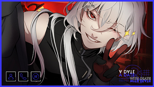 画像ギャラリー No.001のサムネイル画像 / 死神を名乗る男の魅力に抗いながら,魂をかけたやり取りをする無料のチャット型恋愛ノベル「A Date with Death」,日本語化決定
