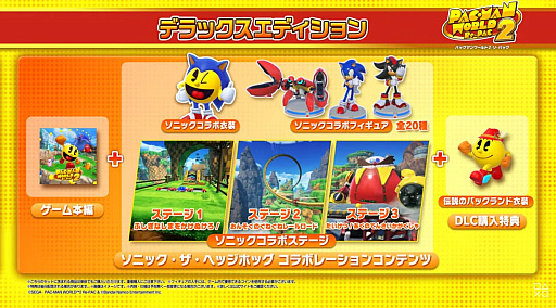 画像ギャラリー No.011のサムネイル画像 / 「パックマンワールド2 リ・パック」×「ソニック・ザ・ヘッジホッグ」コラボDLCの続報が公開に。3つの新ステージを含むコンテンツが本日より配信開始