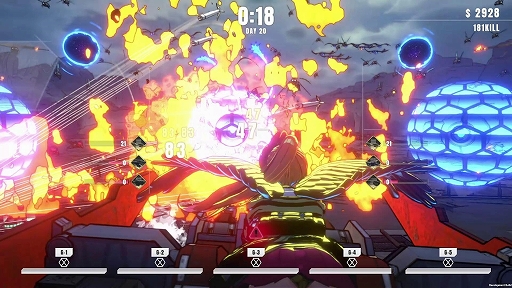 画像ギャラリー No.002のサムネイル画像 / 少女が乗るタレットを操作し,押し寄せる外来生物を残らず駆除せよ。「タレットと少女」,Steamで8月25日にリリース決定