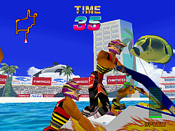 画像ギャラリー No.002のサムネイル画像 / 水上バイクを模した大型筐体で注目を集めた「アクアジェット」。アーケードアーカイブスで8月14日にリリース