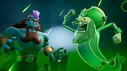 画像ギャラリー No.003のサムネイル画像 / アクションADV「スポンジ・ボブ:海の荒神たち」,11月18日発売。おばけで大にぎわいのビキニタウンをスポンジ・ボブとパトリックが大冒険