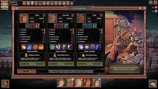 画像ギャラリー No.005のサムネイル画像 / 剣闘士を育て,皇帝に復讐する「Bloodgrounds」(ほぼ日 インディーPick Up!)