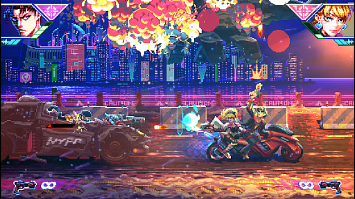 画像ギャラリー No.006のサムネイル画像 / 二つの戦場を同時に戦う2Dアクション「Neon Inferno」(ほぼ日 インディーPick Up!)