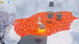 画像ギャラリー No.003のサムネイル画像 / ホロメンのエピソードを元ネタにした足場が登場。ジャンプアクションゲーム「はねホロ!」,10月17日にSteamで配信