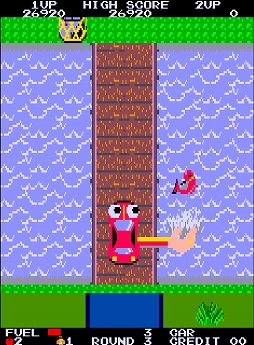 画像ギャラリー No.003のサムネイル画像 / 「ジョイフルロード」,アーケードアーカイブスで10月16日に配信決定。1983年にSNKから発売された,腕のついた車を操縦するアクションゲーム