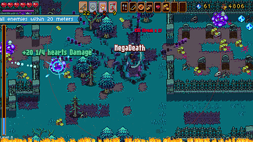 画像ギャラリー No.005のサムネイル画像 / 死神のいる煉獄から逃亡し,三途の川を渡るために走り続けろ。ローグライクなオートスクロール型RPG「Death by Scrolling」配信開始