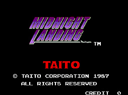 画像ギャラリー No.001のサムネイル画像 / 「ミッドナイトランディング」,アケアカで10月23日配信。夜間に航空機を空港へ着陸させる,1987年にタイトーから発売されたフライトシム