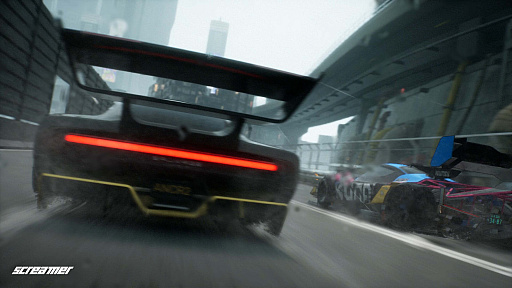 画像ギャラリー No.002のサムネイル画像 / Milestoneの名作レースゲームをリメイクした「Screamer」は,独特なドリフト操作がクセになる。ポリゴン・ピクチュアズによるカットシーンにも注目