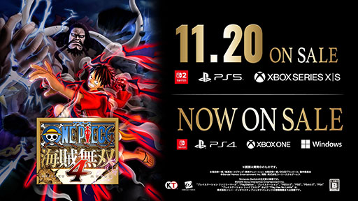 画像ギャラリー No.001のサムネイル画像 / Switch2,PS5,Xbox Series X|S版「ONE PIECE 海賊無双4」本日発売。追加DLC第7弾「未来島エッグヘッドパック」も公開に
