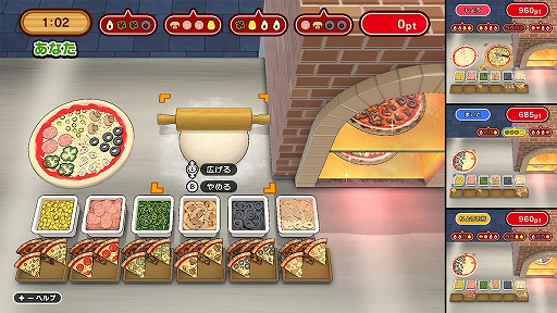 画像ギャラリー No.002のサムネイル画像 / 「焼け!ピザマスター」本日配信。ピザ生地を広げ,注文通りにトッピングして焼きまくる。焦がさずに完璧なピザを作り続けろ