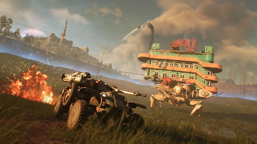 画像ギャラリー No.002のサムネイル画像 / 凶暴な戦闘マシンが暴れまわる荒野を,1両の戦車で駆け抜けろ。カスタムビークルアクション「TankRat」,PCとPS5で2026年春にリリース