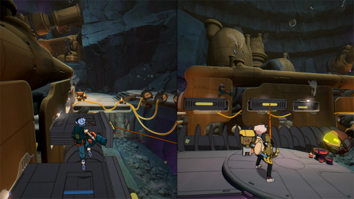 画像ギャラリー No.008のサムネイル画像 / レトロなアニメ調に描かれた世界を冒険する2人協力プレイADV「Orbitals」が発表に。Switch2向けに2026年発売