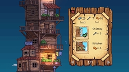 画像ギャラリー No.004のサムネイル画像 / 釣りで素材を集め,家を高くしていく静かな放置建築ゲーム「CELESTAY」,Steamストアページを公開。家が高くなれば,見える星座が増える