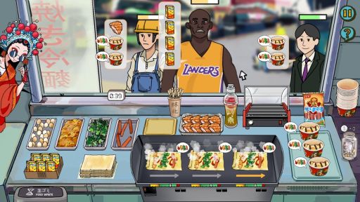 画像ギャラリー No.002のサムネイル画像 / 小さな屋台で焼き冷麺を素早く提供していく屋台経営型SLG「中華・焼き冷麺・伝説」,Steamストアページを公開