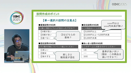 ���������꡼ No.023�Υ���ͥ������ / �桼������ӥ塼�򥲡����̥�Ϥ��ʼ�����ˤĤʤ��뤿��ˤϡ���ӥ塼�»ܤΥ����ߥ󥰤�ƥե��������Ȥ���������300��ʾ�μ��Ӥ��̤��Ʋ����CEDEC 2025��