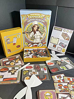 ���������꡼ No.008�Υ���ͥ������ / Ŵ�ľƤ�����ܡ��ɥ������TeppanDo�פ�Kickstarter�ǥ����ڡ���Ÿ���档��������Ǽ긷�ء��إ��Ȥäƿ��५���ɤ򤦤ޤ��Ҥä����֤���