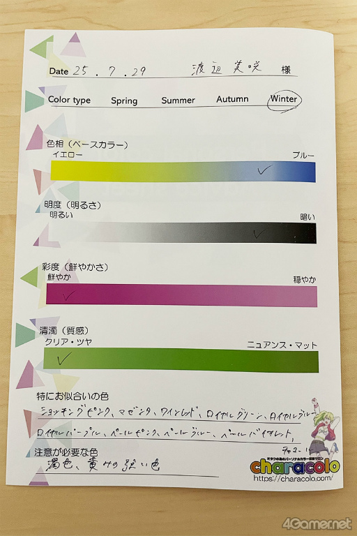 画像ギャラリー No.017のサムネイル画像 / “推し色”を日常にいかす。オタクのためのパーソナルカラー診断サロン「characolo」体験レポート&インタビュー