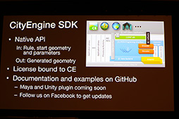 GDC 2014ϥץ뵻Ѥǳ¤ߤCityEngine׺ǿ𡣥Ȥ߹SDKо줷MayaUnityѥץ饰ͽ