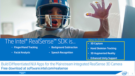 #003Υͥ/GDC 2014ϼؤǧϿKinect¤!? IntelϤRealSense TechnologyפϤޤǿʲ